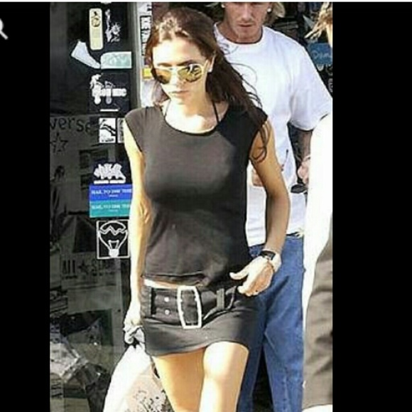 miss sixty belted denim dress